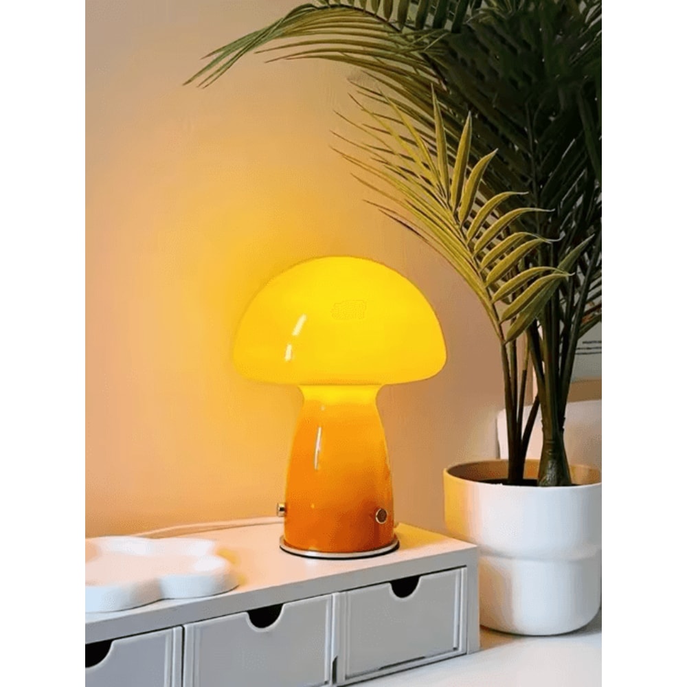 Tri Colour USB LED Mushroom Light Modern Corded Ambient Lamp For Camping And Home Decor 0