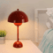 USB Rechargeable LED Flower Bud Desk Lamp Touch Control Three Color Ambient Light 2