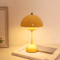 USB Rechargeable LED Flower Bud Desk Lamp Touch Control Three Color Ambient Light 4