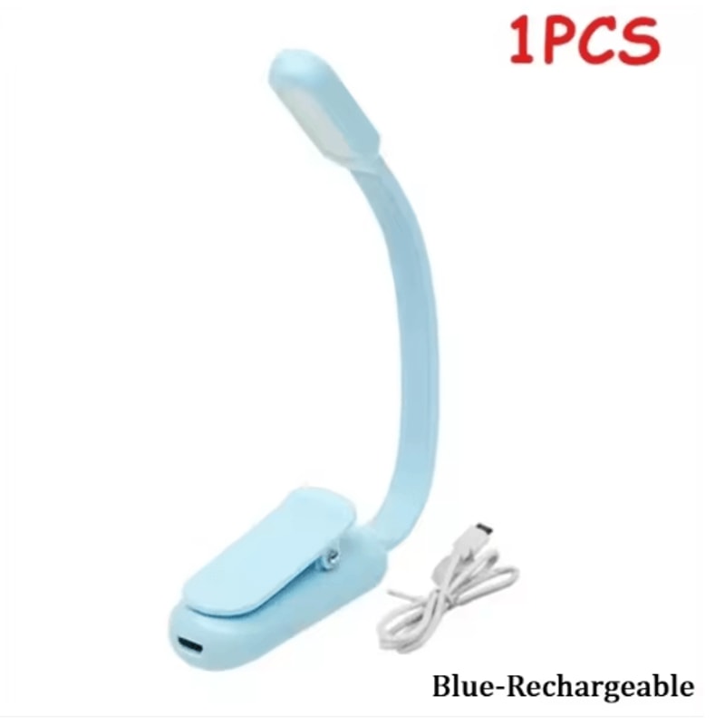 Mini Rechargeable Book Light USB Clip On Reading Lamp With Adjustable Brightness 5