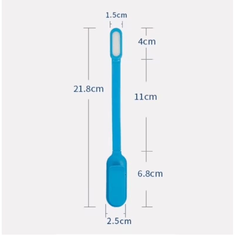 Mini Rechargeable Book Light USB Clip On Reading Lamp With Adjustable Brightness 8