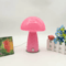 Cream Striped Mushroom Table Lamp Cozy Bedside Ambient Light For Bedroom And Living Room 7