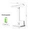 LED Desk Lamp 3 Level Dimmable Touch Night Light With USB Rechargeable Design 1