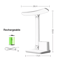 LED Desk Lamp 3 Level Dimmable Touch Night Light With USB Rechargeable Design 1