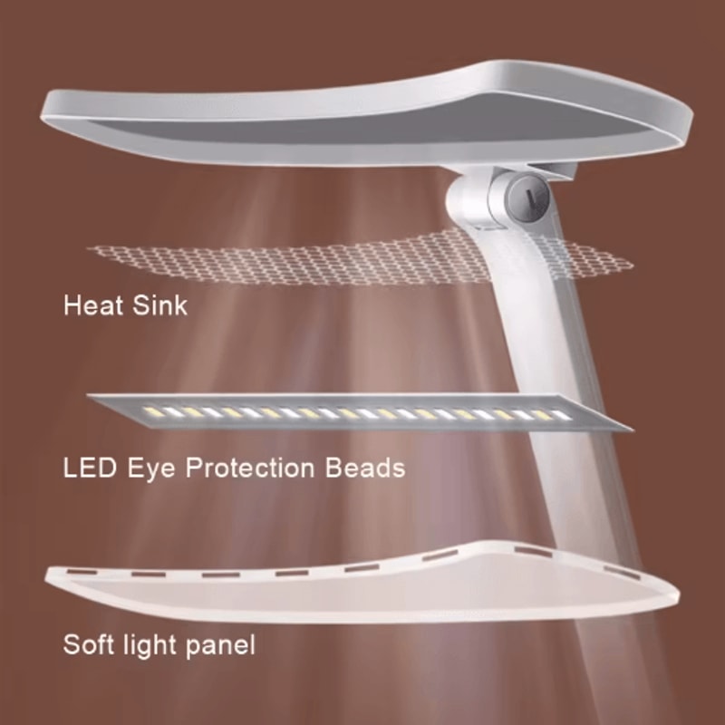 LED Desk Lamp 3 Level Dimmable Touch Night Light With USB Rechargeable Design 5