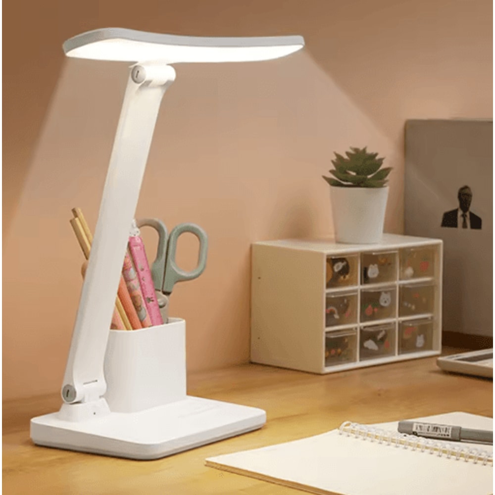 LED Desk Lamp 3 Level Dimmable Touch Night Light With USB Rechargeable Design 0