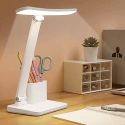 led desk lamp 3 level dimmable touch night light with usb rechargeable design