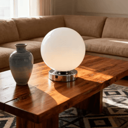 vintage round table lamp simple bedside charging night light for cozy bedroom atmosphere