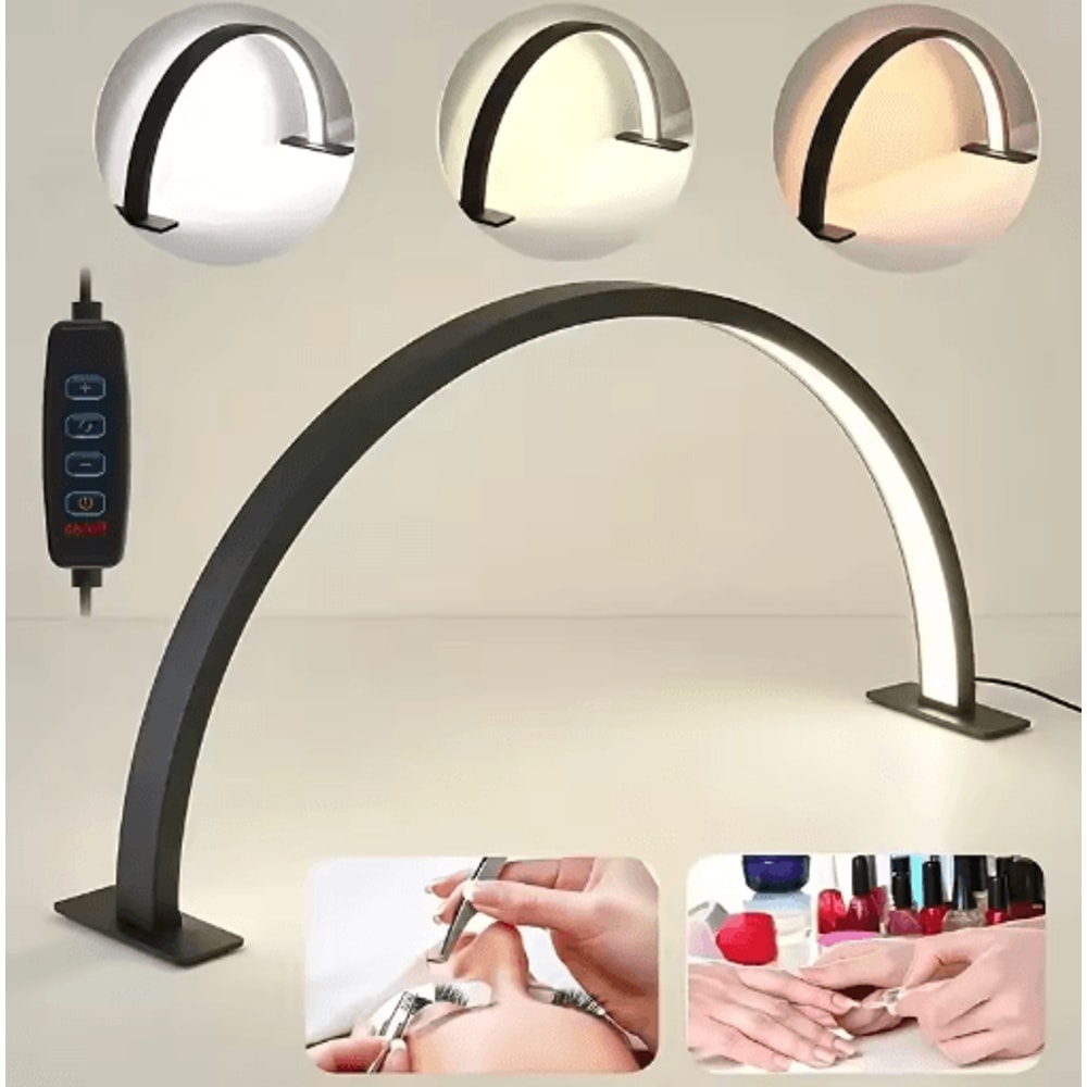 Moon Nail Work Lamp Three Color USB Beauty Desk Light For Nail Art And Eyelash Work 4
