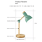 Nordic Wooden LED Table Lamp Adjustable Head Desk Light With Eye Protection 10