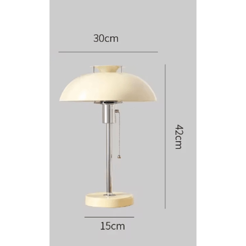LED Dimmable Mushroom Table Lamp Antique Style Decorative Night Light For Bedroom And Study 2