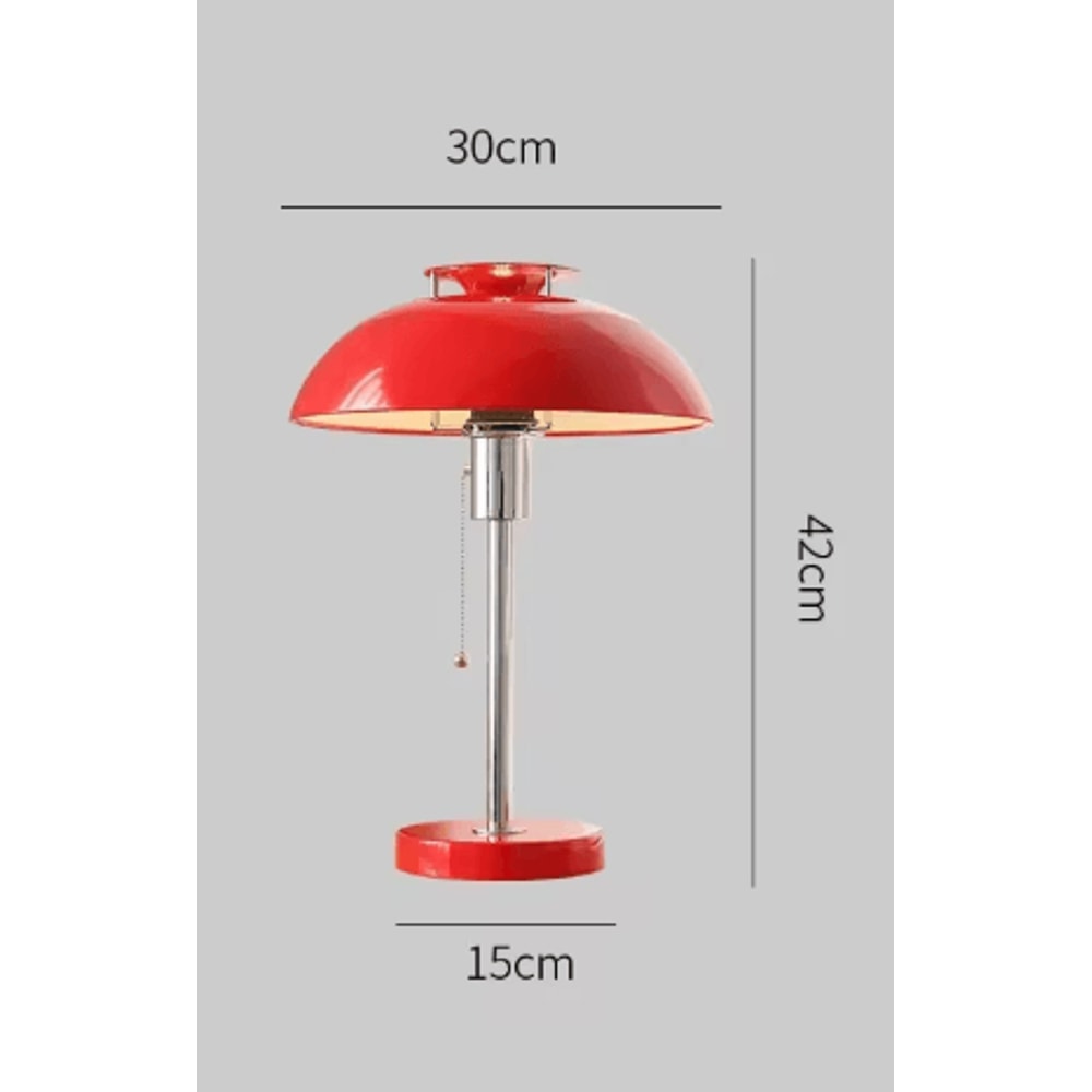 LED Dimmable Mushroom Table Lamp Antique Style Decorative Night Light For Bedroom And Study 4