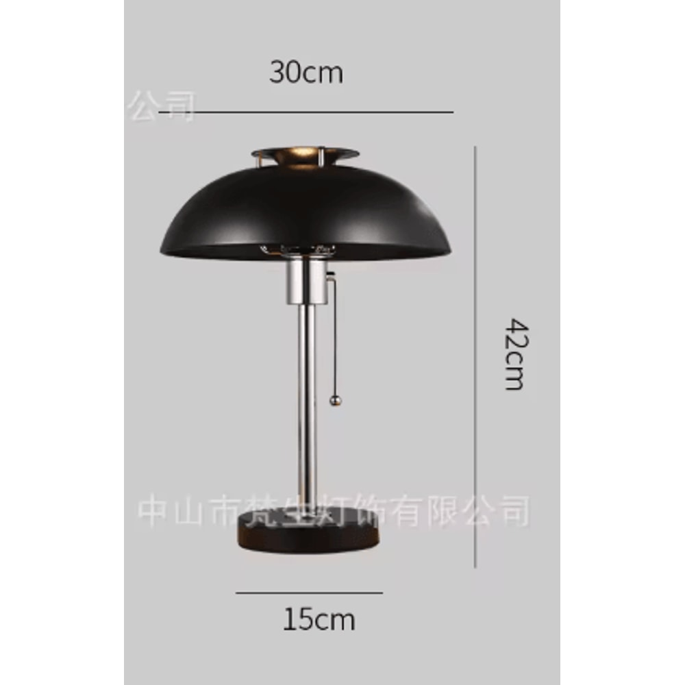 LED Dimmable Mushroom Table Lamp Antique Style Decorative Night Light For Bedroom And Study 5