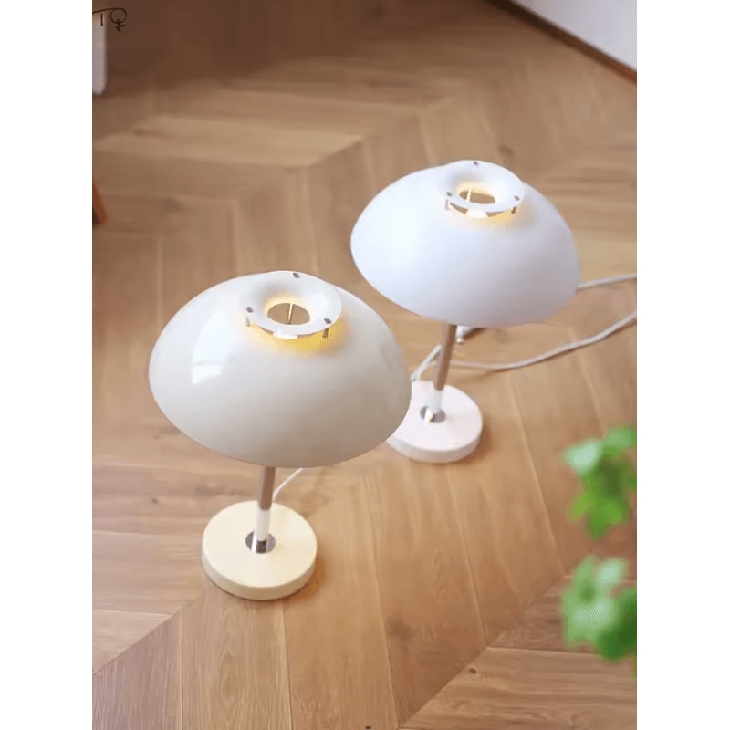 LED Dimmable Mushroom Table Lamp Antique Style Decorative Night Light For Bedroom And Study 6