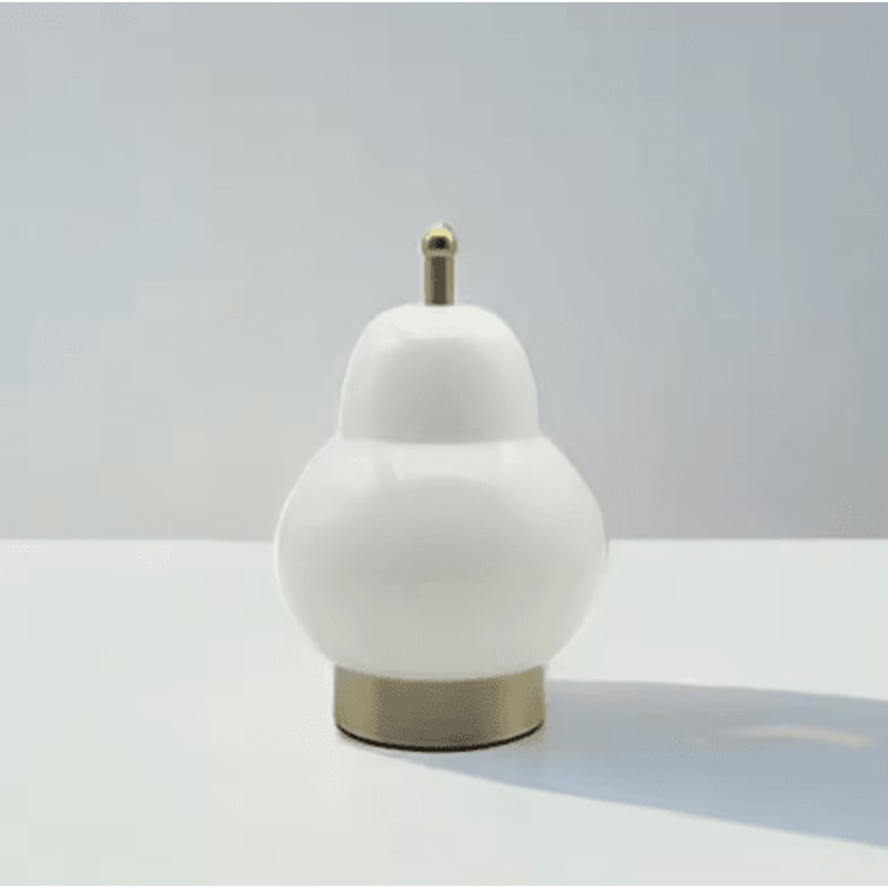 Cute PearShaped Night Light Touch Control 3 Color Adjustable USB Rechargeable Lamp 5