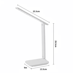 usb foldable table lamp dimmable study and bedside reading light for students