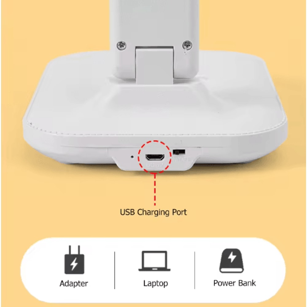 USB Foldable Table Lamp Dimmable Study And Bedside Reading Light For Students 1
