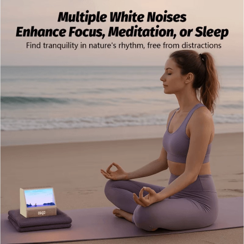 Bluetooth Sunrise Alarm Clock Light Dimmable Wake Up Lamp With White Noise And 12 Soothing Sounds 3