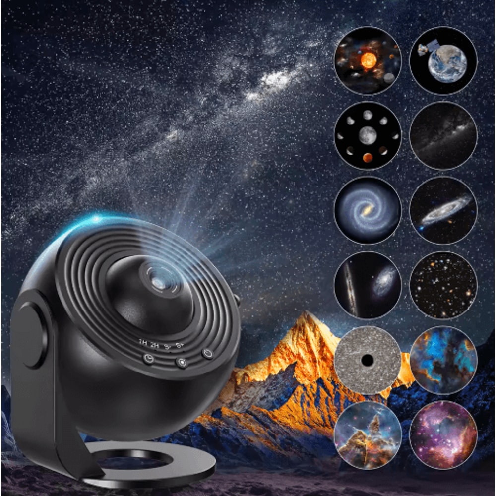 13 In 1 Galaxy Ultra Star Projector HD Rotating Planetarium Night Light With Timer 0
