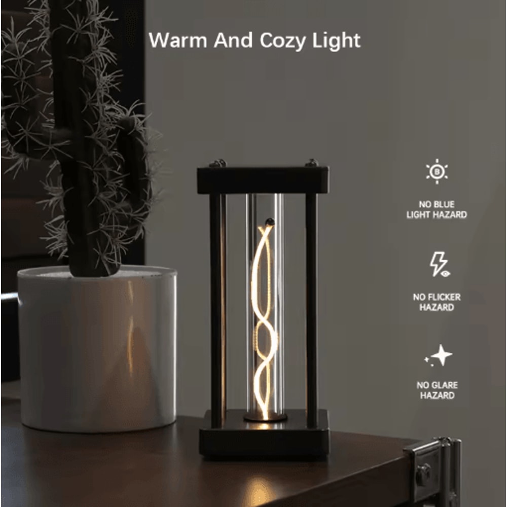 LED Touch Square Quantum Night Light Dimmable Type C Eye Care Lamp For Bedroom And Study 0