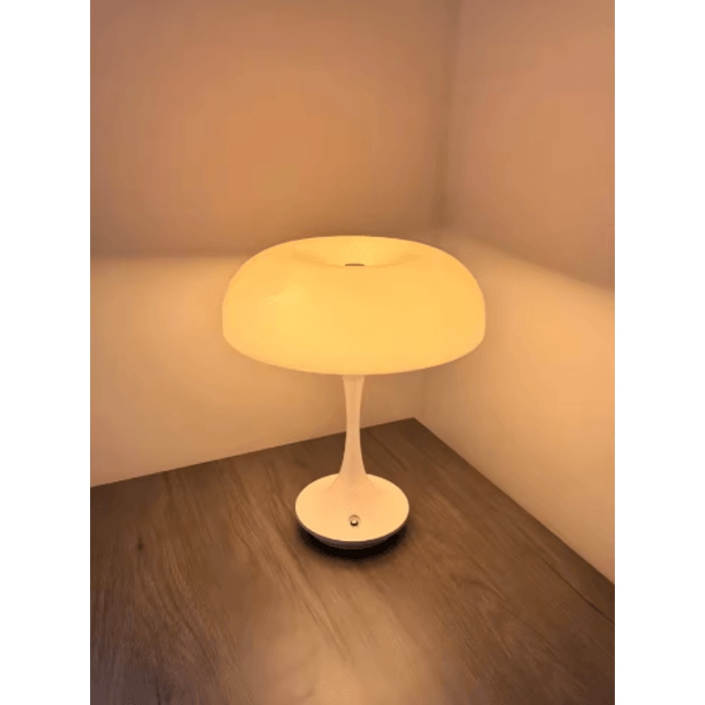 Mushroom Table Lamp Touch Control 3 Color Dimmable Cordless LED Night Light 7