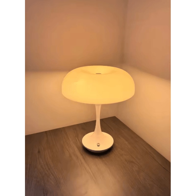 Mushroom Table Lamp Touch Control 3 Color Dimmable Cordless LED Night Light 7