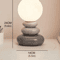 Colorful Stone Table Lamp Nordic LED Neutral Light Bedside Lamp With Stacked Stone Design 2