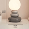 Colorful Stone Table Lamp Nordic LED Neutral Light Bedside Lamp With Stacked Stone Design 2