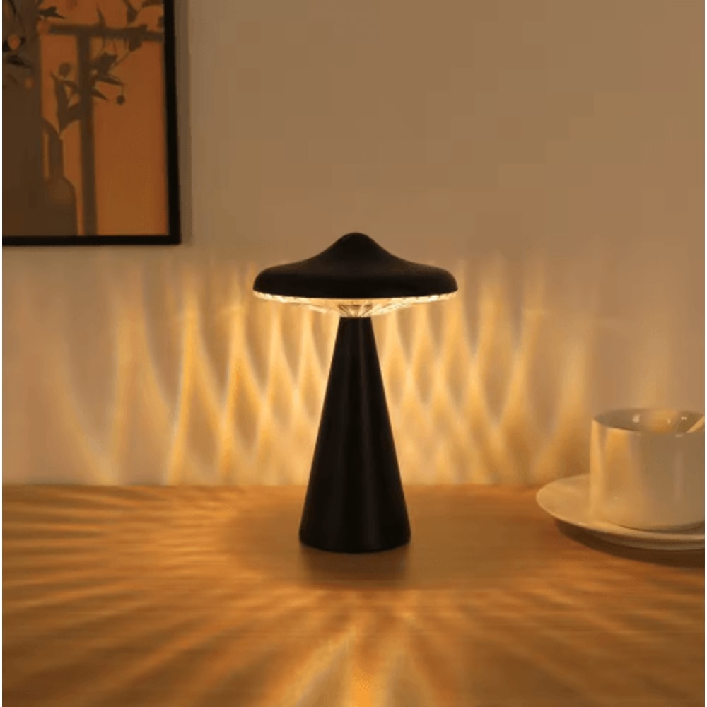 UFO LED Night Light TouchControl Dimmable Desk Lamp With USB Charging 5