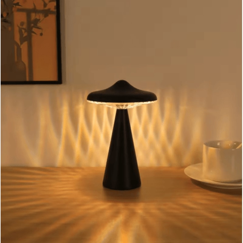 UFO LED Night Light TouchControl Dimmable Desk Lamp With USB Charging 5