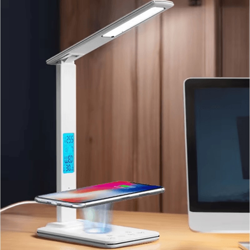 LED Desk Lamp With Wireless Charger Touch Dimmable Eye Caring Night Light With USB Port 6