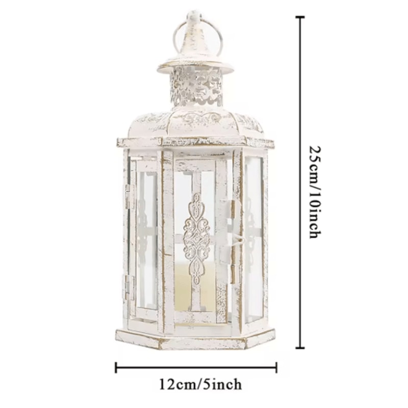 Vintage Nordic Iron Candle Holder Lantern Black Hanging Decorative Lantern For Home And Wedding Dec 1