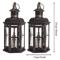 Vintage Nordic Iron Candle Holder Lantern Black Hanging Decorative Lantern For Home And Wedding Dec 3