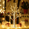 Illuminated Birch Tree 24 LED Tabletop Christmas Tree Centerpiece Light 0