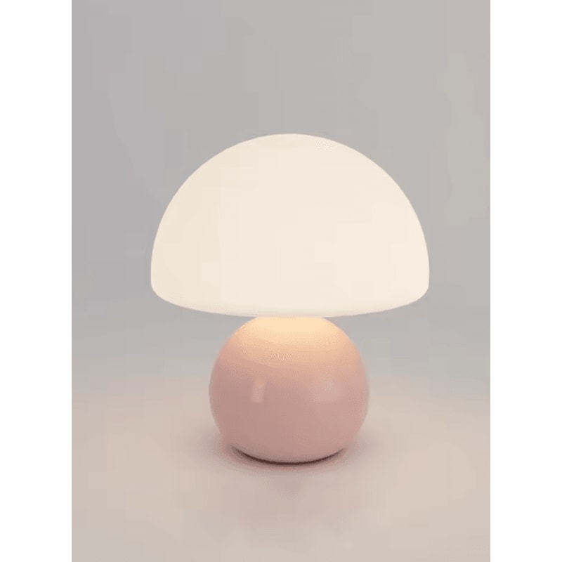 Decorative USB Table Lamp Soft Ambient Desk And Night Light In Pink Orange Red White And Beige 10