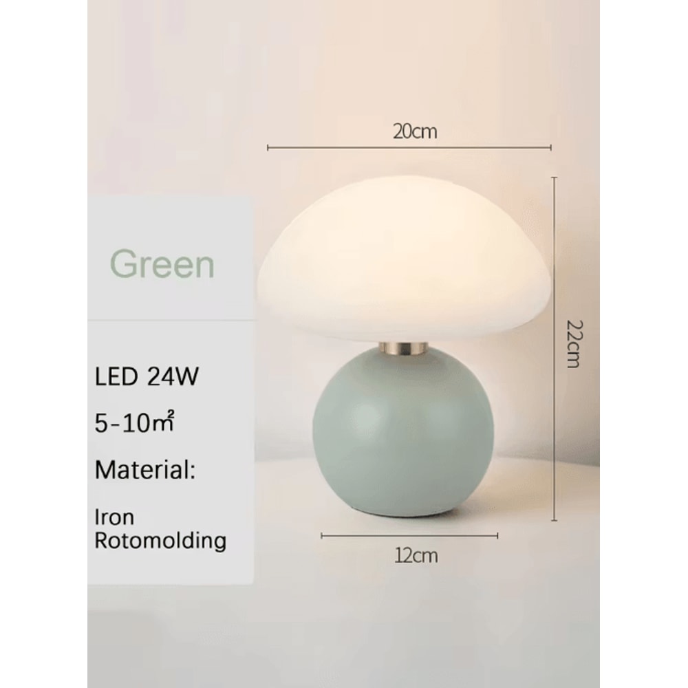 Decorative USB Table Lamp Soft Ambient Desk And Night Light In Pink Orange Red White And Beige 3