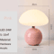Decorative USB Table Lamp Soft Ambient Desk And Night Light In Pink Orange Red White And Beige 5