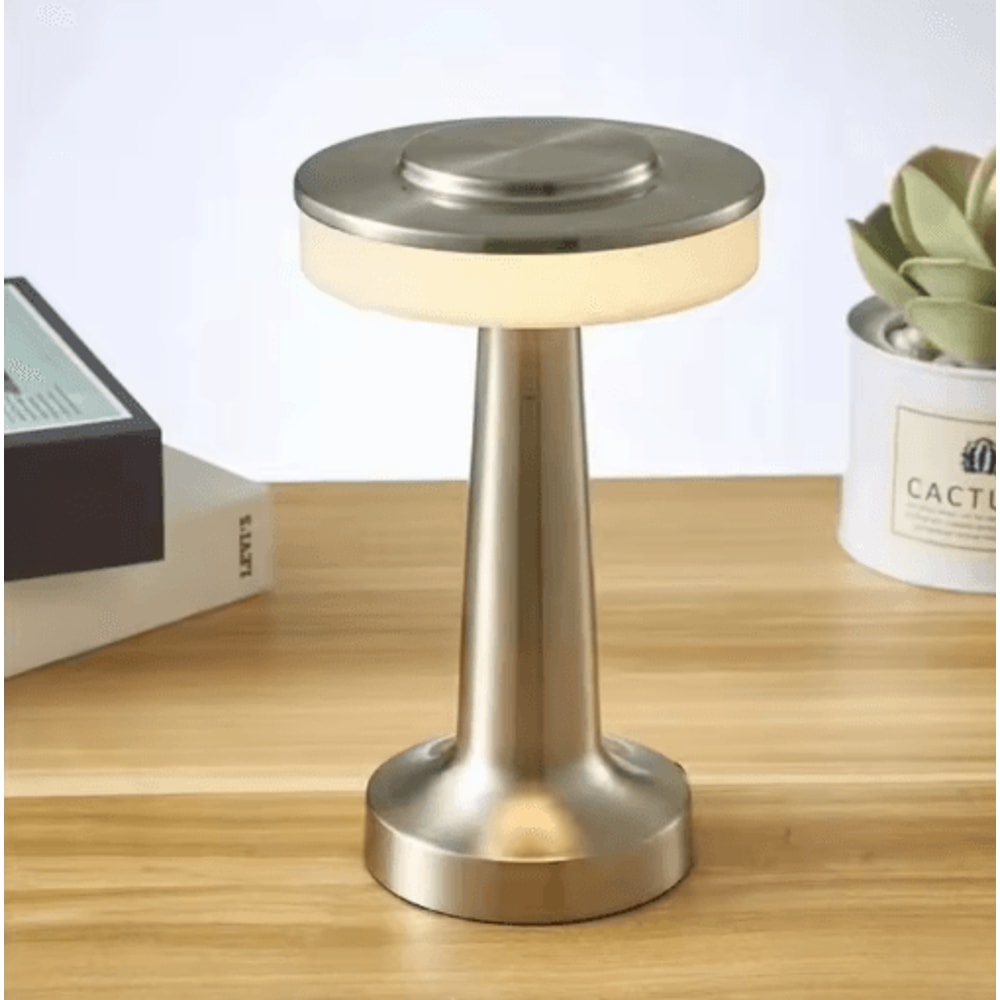 Metal Desk Lamp USB Rechargeable Touch Mood Light For Bedside Bar And Cafe Decor 2