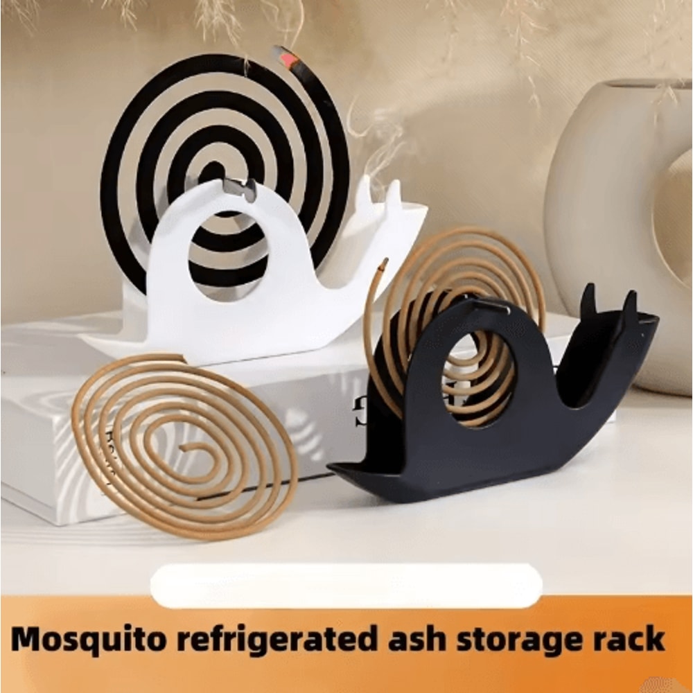 Snail Mosquito Incense Rack Ancient Style Fireproof Incense Plate For Home And Outdoor Use 0