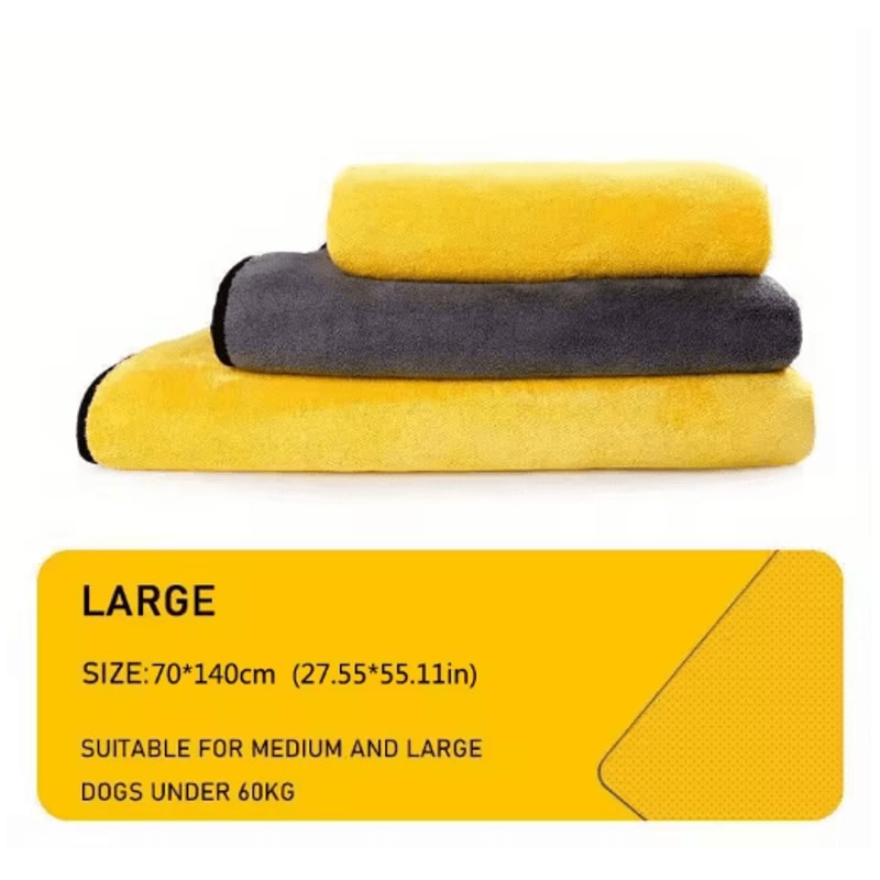 Super Absorbent Car Wash Towel Oversized Drying Cloth For Car Care And Pets 1