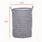 Fabric Storage Basket Cotton And Linen Drum Storage Bag For Laundry And Home Organization 4