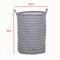Fabric Storage Basket Cotton And Linen Drum Storage Bag For Laundry And Home Organization 4
