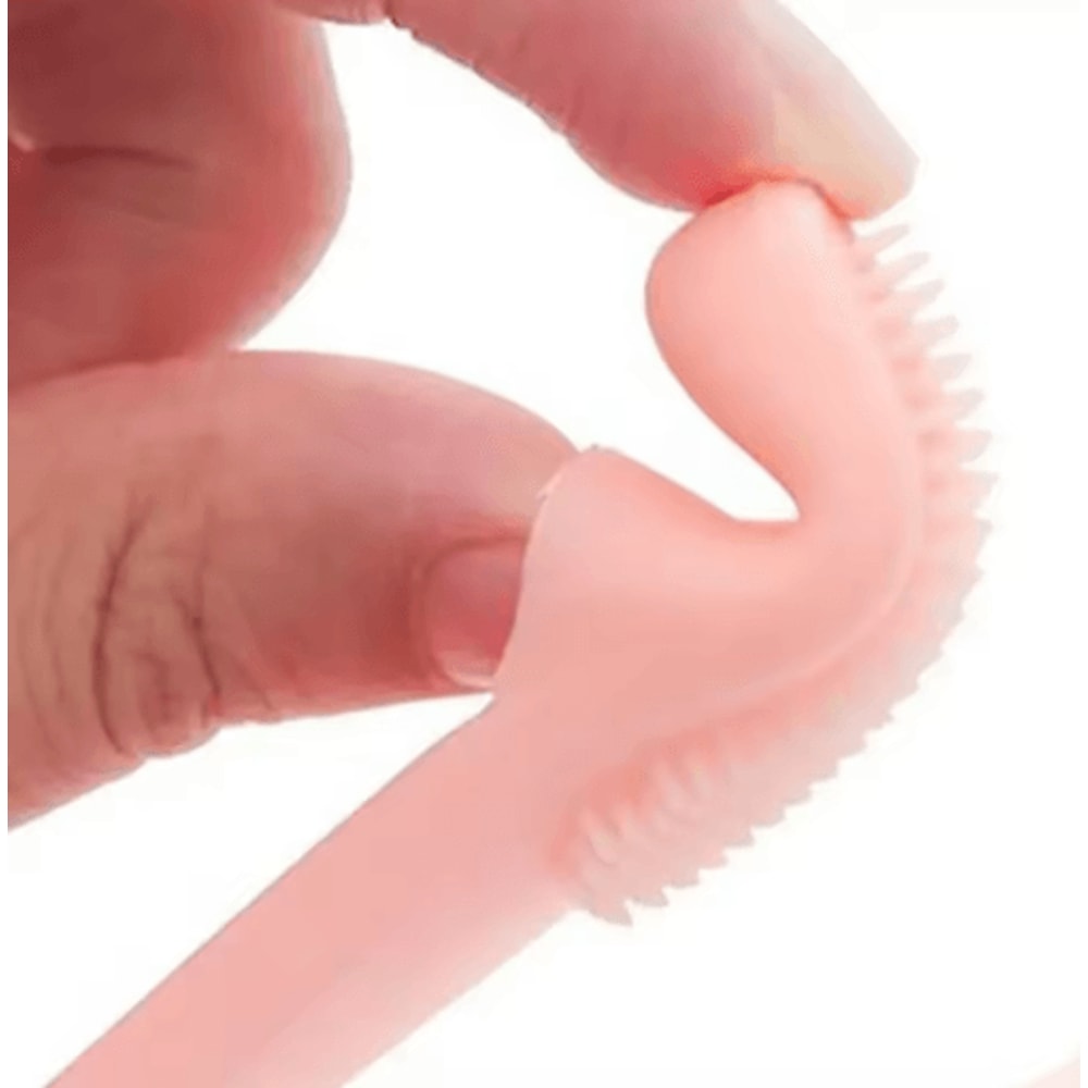 Pet Silicone Finger Toothbrush Soft Cleaning Brush For Dog And Cat Teeth Nose And Face Care 5