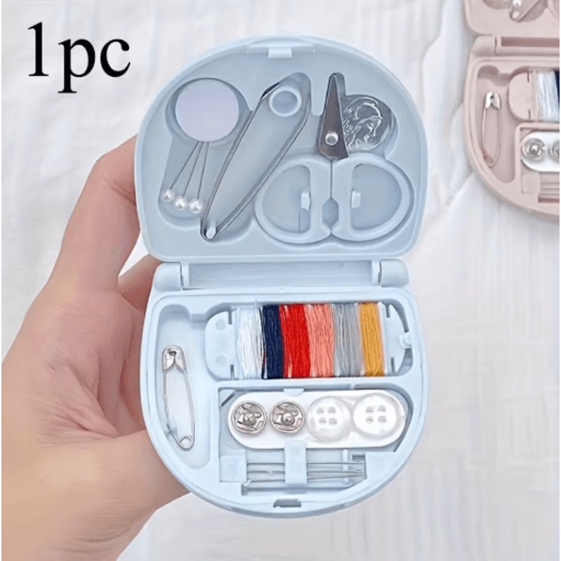 Portable Travel Sewing Kit Compact Sewing Bag With Mini Scissors And Thread For Quick Repairs 1