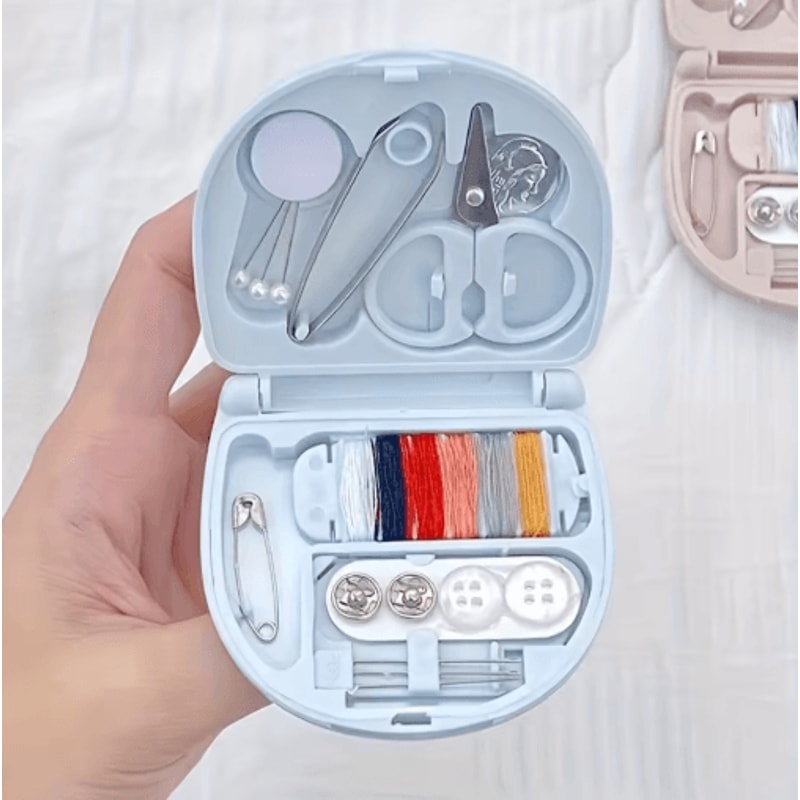 Portable Travel Sewing Kit Compact Sewing Bag With Mini Scissors And Thread For Quick Repairs 0