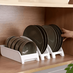 kitchen dish drying rack multifunctional tableware storage shelf for upright plates