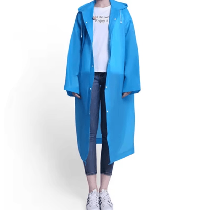Adult One Piece Raincoat Thickened Reusable Waterproof And Windproof Outdoor Rain Gear 3