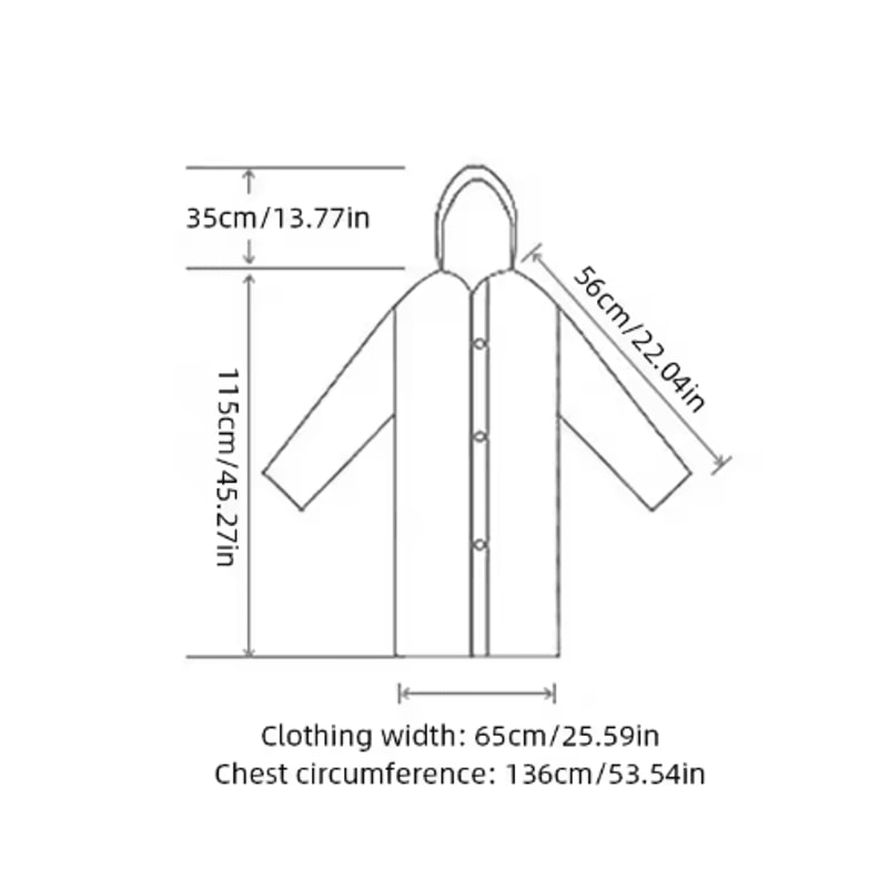 Adult One Piece Raincoat Thickened Reusable Waterproof And Windproof Outdoor Rain Gear 5