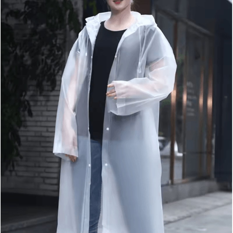 Adult One Piece Raincoat Thickened Reusable Waterproof And Windproof Outdoor Rain Gear 0