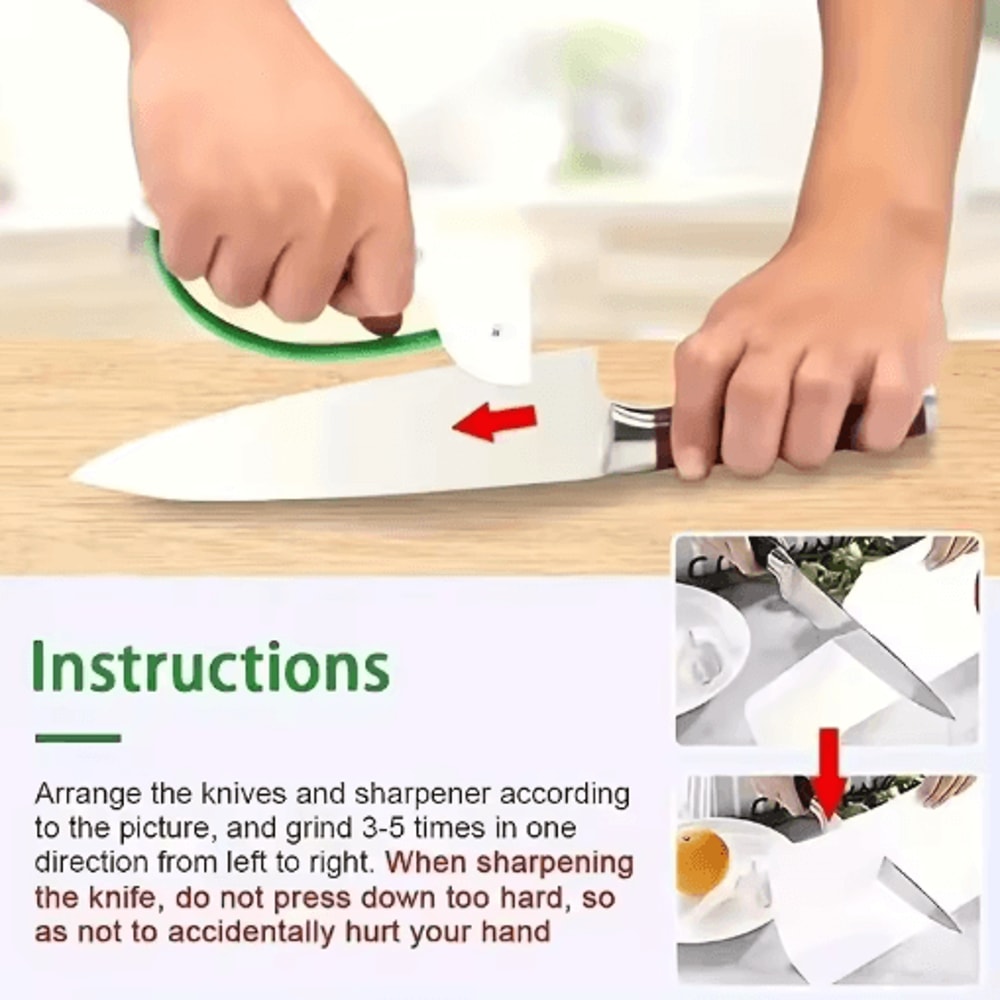 Portable Tungsten Steel Blade Sharpener Manual Outdoor Knife And Serrated Blade Sharpener 3